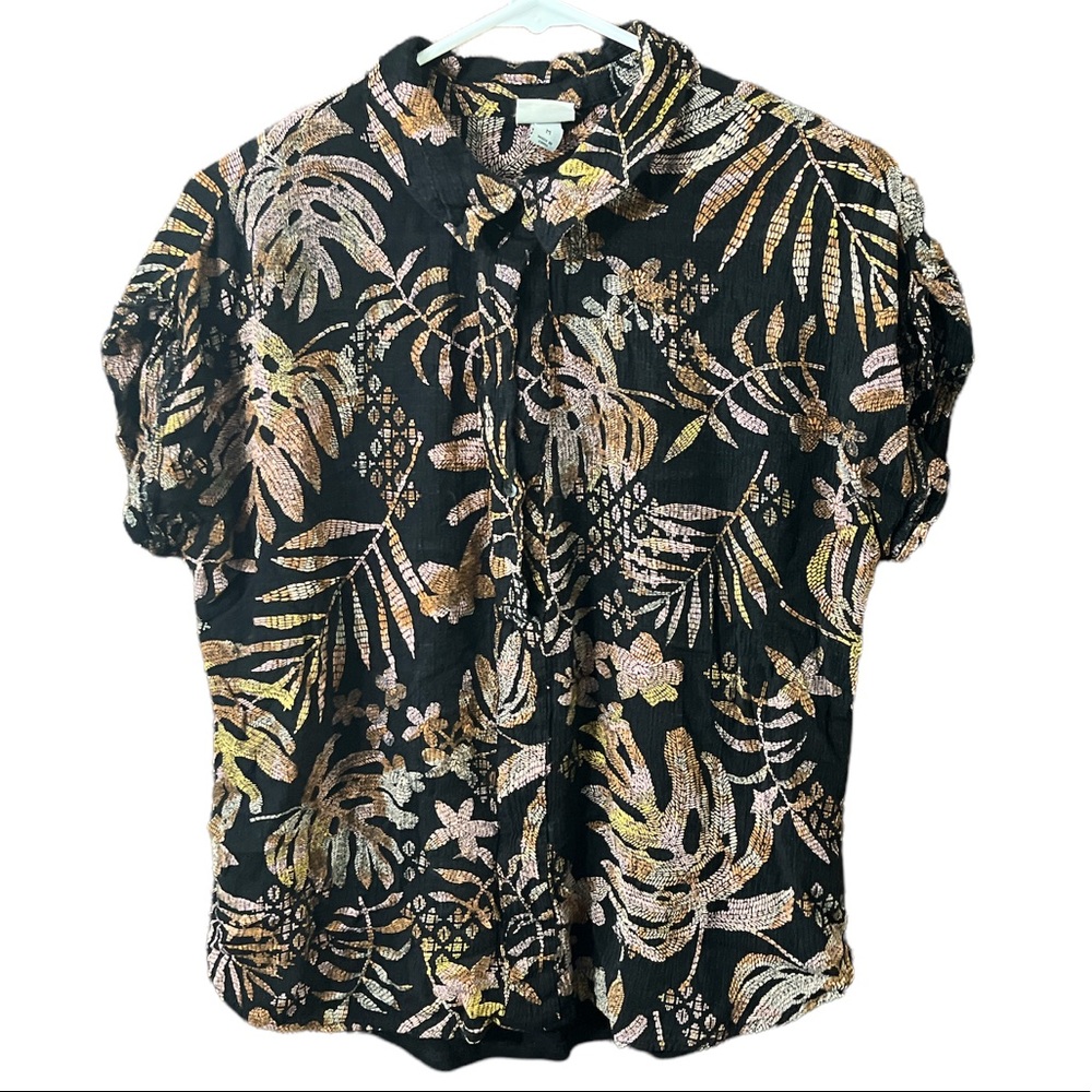 3/$30 🖤 A New Day Palm Floral Women’s Top Size Medium